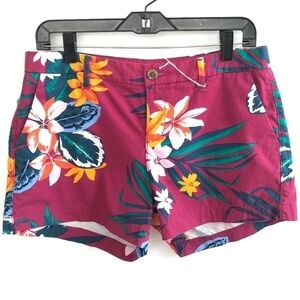 Old Navy Magenta Floral Shorts